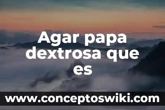 Papa que es ser biker 3 Agar papa dextrosa que es