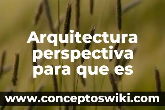 En arquitectura que es el angulo de la planta 4 Arquitectura perspectiva para que es