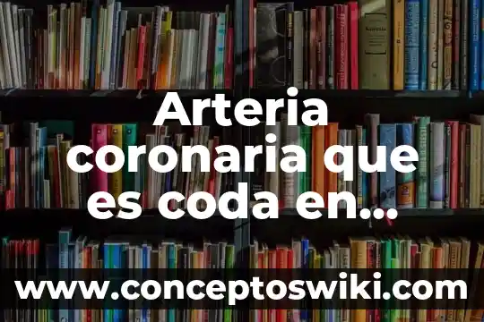Que es principio de forma 4 Arteria coronaria que es coda en forma de u