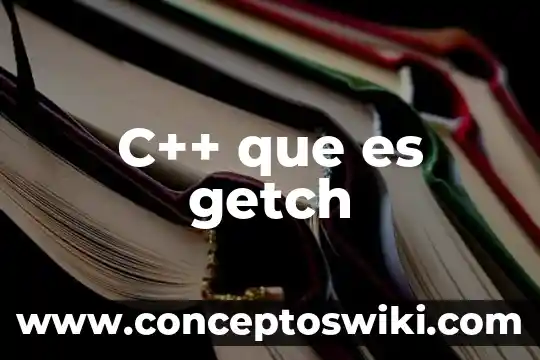 Que es una camara aps c 4 C++ que es getch