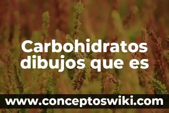 Que es carbohidratos quimica 4 Carbohidratos dibujos que es