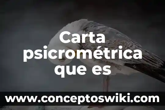 Qué es una carta de instrucciones del remitente 8 Carta psicrométrica que es