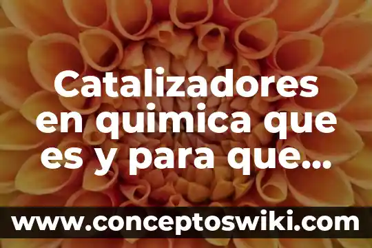 Que es y para que sirven los organizadores graficos 3 Catalizadores en quimica que es y para que sirven