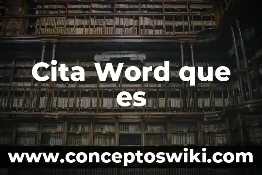 Que es icono de captura de word 5 Cita Word que es