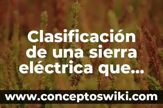 Que es una caracteristica electrica 7 Clasificación de una sierra eléctrica que es un vernier