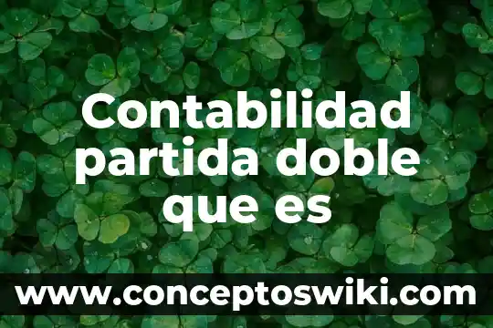 Que es interes por cobrar en contabilidad 8 Contabilidad partida doble que es