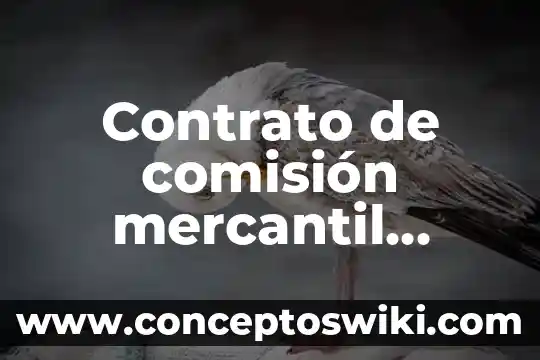 Para que es contrato propietario-constructor 4 Contrato de comisión mercantil marco legal que es