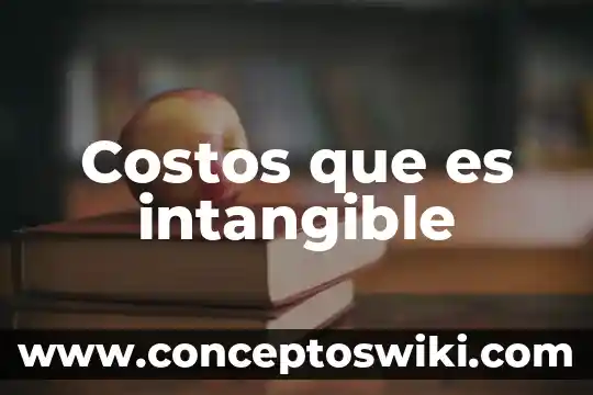 Costos concurrentes que es 4 Costos que es intangible