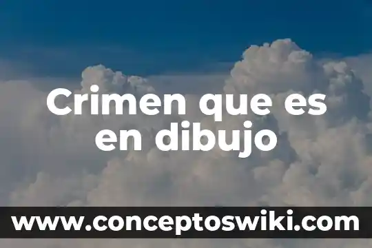 Que es sombra en el dibujo 4 Crimen que es en dibujo
