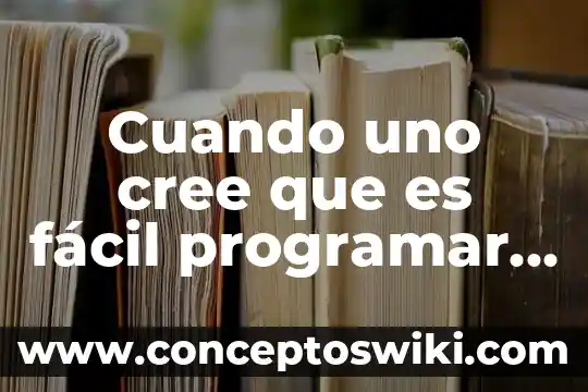 Registro de operaciones del periodo que es 6 Cuando uno cree que es fácil programar operaciones