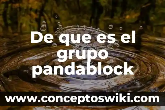 Que es la enciclopedia grupo oceano 5 De que es el grupo pandablock