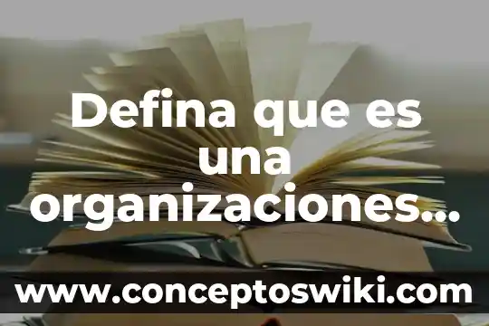 Que es organizaciones publicas de arte 4 Defina que es una organizaciones auxiliar de crédito