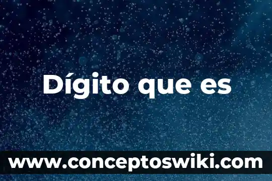 Que es un digito en facebook 3 Dígito que es