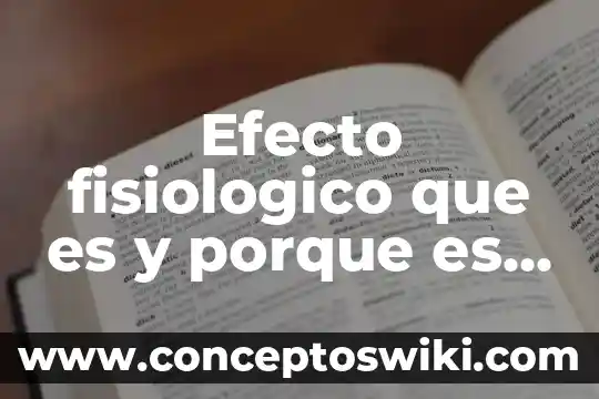 Que es quimica y porque se utiliza 3 Efecto fisiologico que es y porque es malo