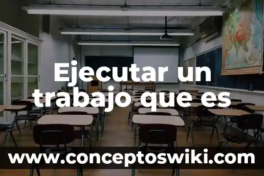Que es una contraportada en un trabajo escrito 4 Ejecutar un trabajo que es