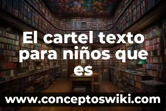 Qué es un texto de la manchas del ocelote 4 El cartel texto para niños que es