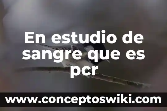 Que es sangre unam 3 En estudio de sangre que es pcr