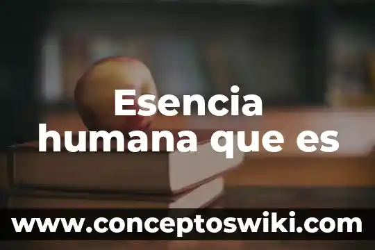 Que es la formacion humana integral 6 Esencia humana que es