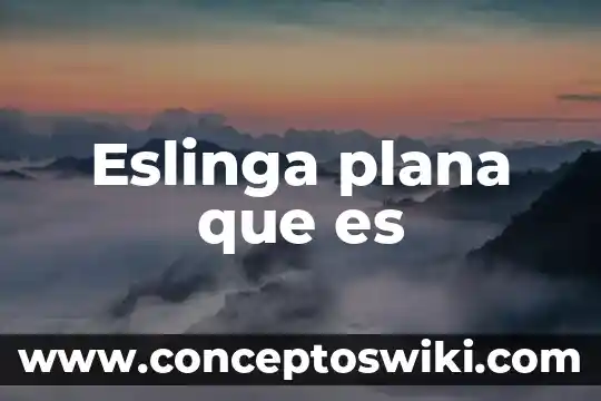 Que es estepa semidesértica muy plana 5 Eslinga plana que es