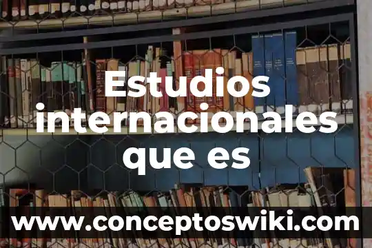 Que es empleos internacionales para importador 7 Estudios internacionales que es