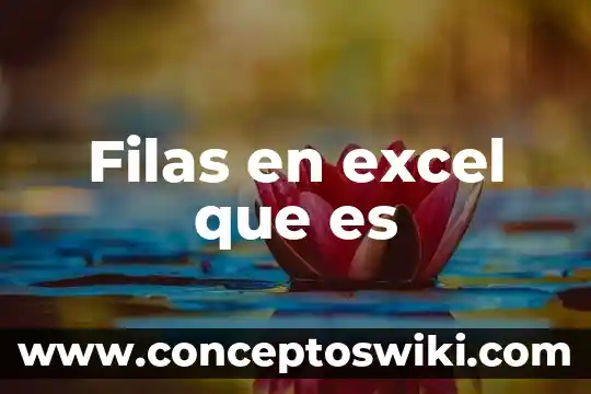 Que es el pivote en excel 6 Filas en excel que es