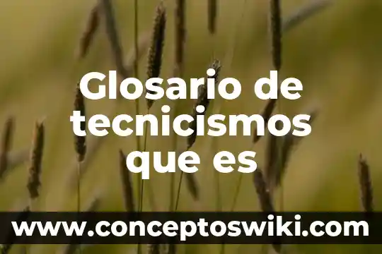 Que es la clave de sol mistica 7 Glosario de tecnicismos que es