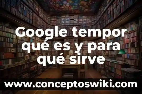 Que es modelo de negocios como materia 6 Google tempor qué es y para qué sirve