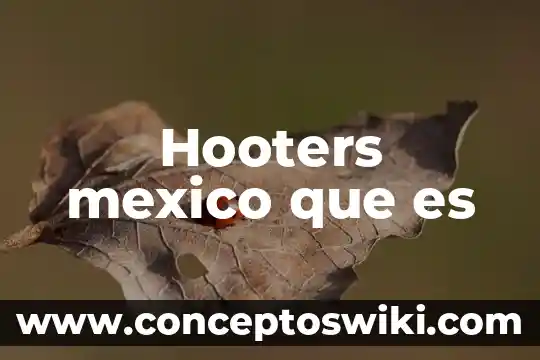 Que es la gratificacion anual en mexico 3 Hooters mexico que es