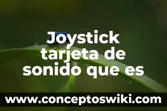 Qué es el número de folio de una tarjeta 4 Joystick tarjeta de sonido que es