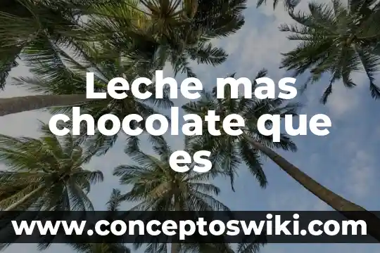 Leche larga vida que es 5 Leche mas chocolate que es