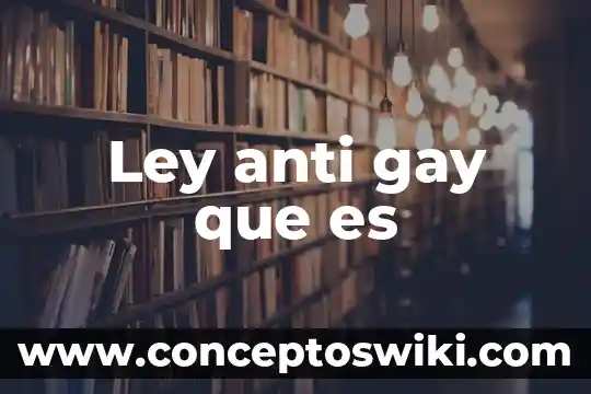 3Era ley de kepler que es 7 Ley anti gay que es
