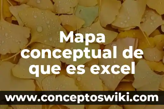 Que es el signo en mapa conceptual 4 Mapa conceptual de que es excel
