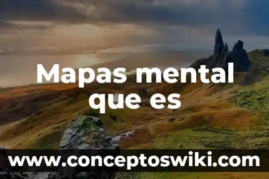Que es organización mapas mentales 3 Mapas mental que es