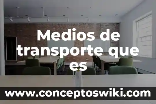 Qué es el transporte de material 5 Medios de transporte que es