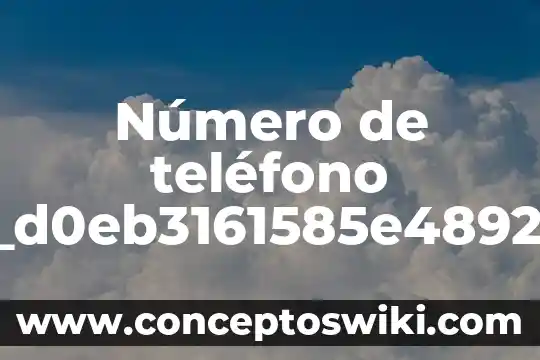 Qué es el número de vat 4 Número de teléfono pii_pn_d0eb3161585e489205a4 que es