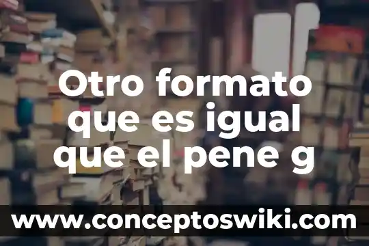 Punto g mujer que es 3 Otro formato que es igual que el pene g