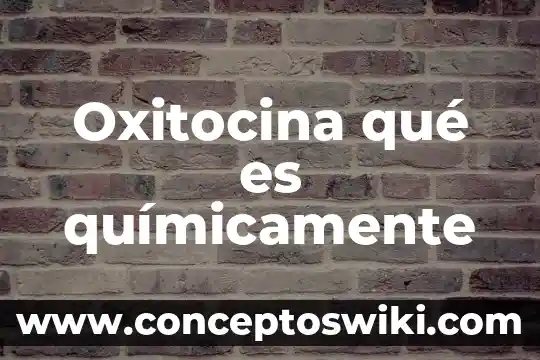 Que es la oxitocina funciones 3 Oxitocina qué es químicamente