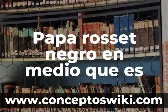 Papa que es ser biker 6 Papa rosset negro en medio que es