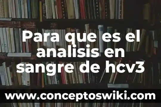 Análisis de la programación que es 4 Para que es el analisis en sangre de hcv3