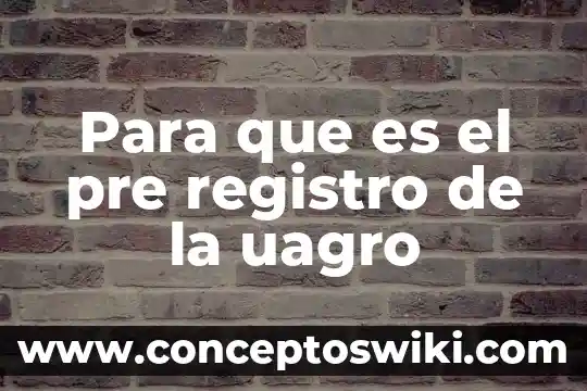 Que es pre análisis de un proyecto 6 Para que es el pre registro de la uagro