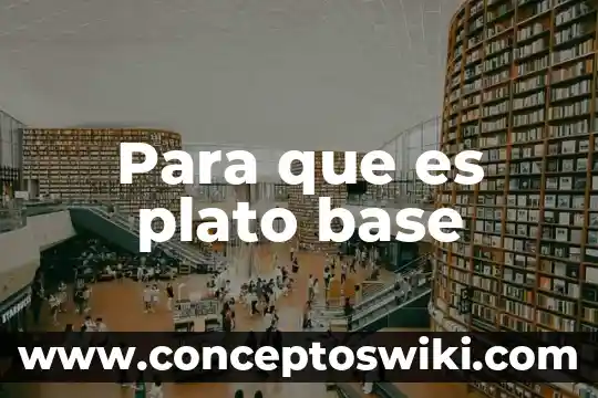 Que es clave en la base de datos 3 Para que es plato base