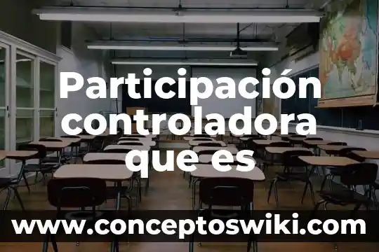 Que es la participacion civil 6 Participación controladora que es