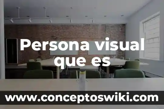 Que es un sistema de representación visual 8 Persona visual que es