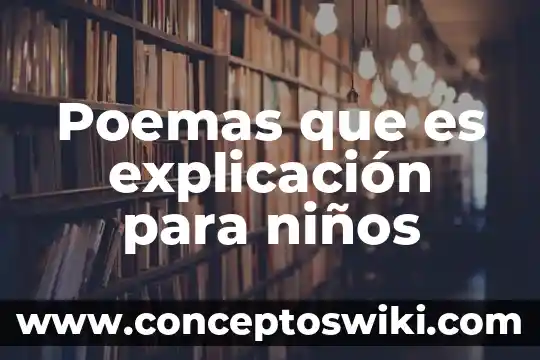 Qué es la tecnología de la información 4 Poemas que es explicación para niños
