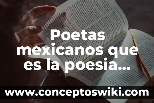 Que es funcionario público un mensaje para ellos 5 Poetas mexicanos que es la poesia para ellos