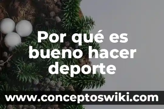 Por que es importante promover el deporte 8 Por qué es bueno hacer deporte