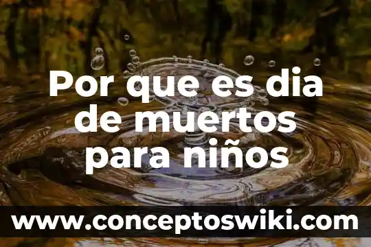 Que es el impacto social de dia de muertos 5 Por que es dia de muertos para niños