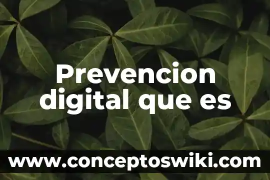 Que es prevenci贸n procesal 8 Prevencion digital que es