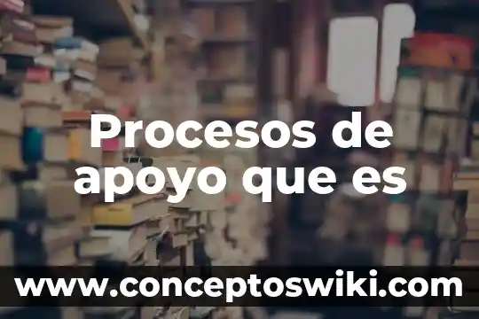 Qué es fundamental y procesos tinsón gram 3 Procesos de apoyo que es
