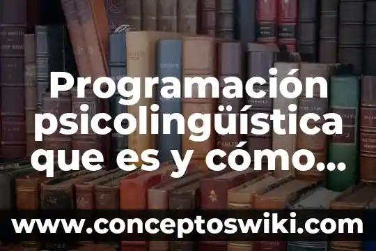 ¿Qué es Aditamento Significado? 5 Programación psicolingüística que es y cómo se utiliza